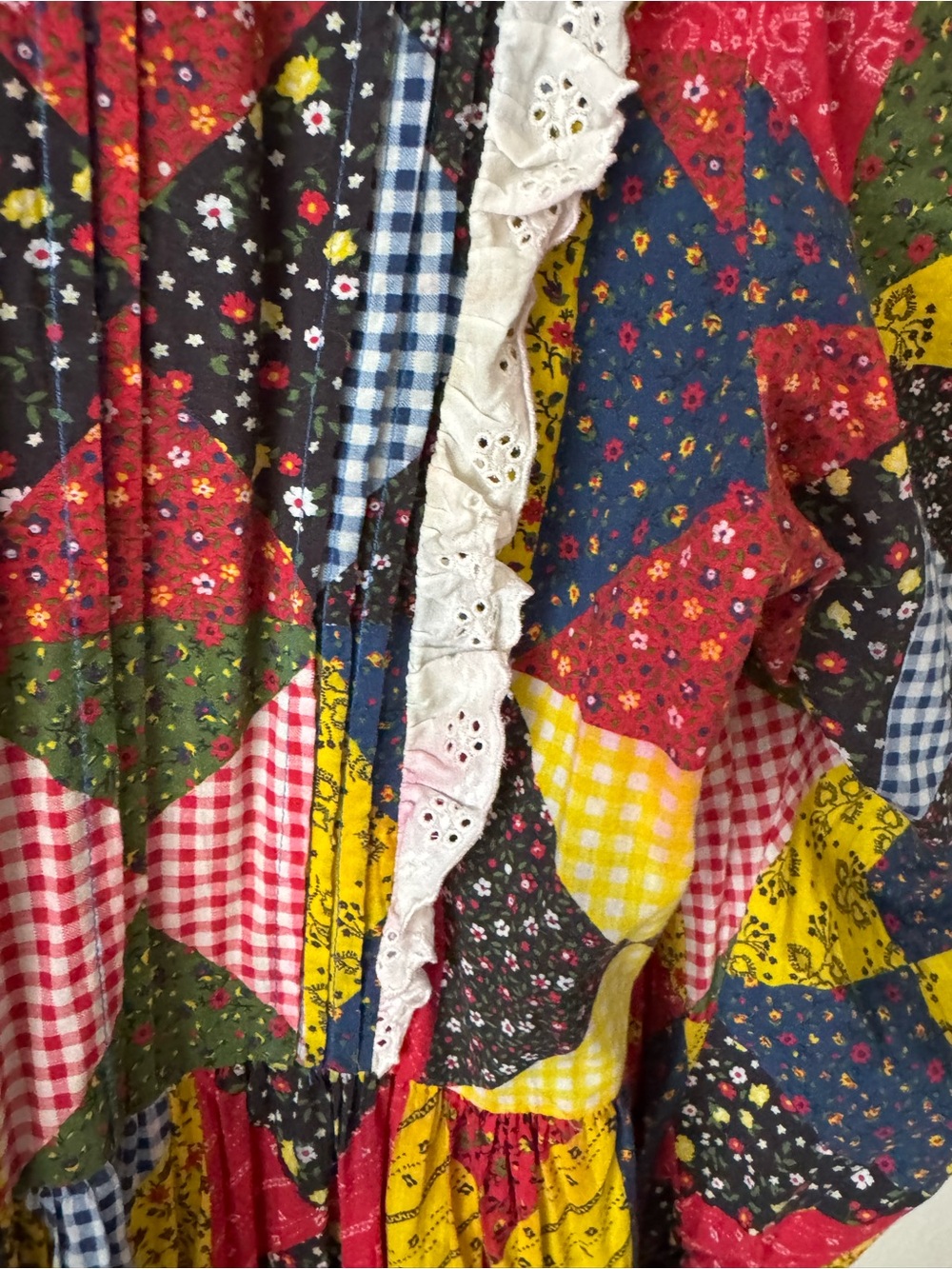 Dôen Nicolette patchwork dress, size XXL - Picture 6 of 8